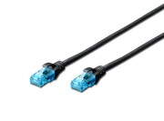 Digitus Patch cord U/UTP kat.5e PVC 1m czarny AKASSKSP5000017
