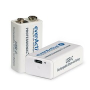 everActive Akumulator 6F22/9V Li-ion 550 mAh USB-C AZEACUV90000004