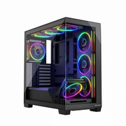 MODECOM Obudowa PC STELLAR 8F ARGB 10 Czarna KOMCPOD0STE8F10