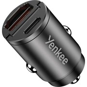 YENKEE Ładowarka samochodowa CAR 02 Power Delivery 30W USB-A, USB-C ASYENLXYACCAR02