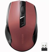 Ugreen Mysz bezprzewodowa silent click MU006 - czerwona UMUGRRBD0000009