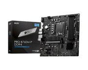 MSI Płyta główna PRO B760M-P DDR4 s1700 4DDR4 DP/HDMI 2M.2 mATX KBMSIIIEB760U02
