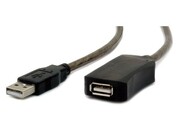 Gembird Przedłużacz USB 2.0 typu AM-AF 10m aktywny czarny AKGEMPU00000002