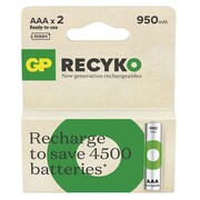 GP Battery Akumulatorki R03/AAA Ni-MH 950mAh blister 2szt. GP RECYKO AZGPBUA30000007