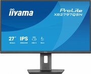 IIYAMA Monitor 27 cali XB2797QSN-B1 IPS/3.7 megapixel QHD, HAS150/ 350cd/1ms/HDMI/Displayport, USBC DOCK 65W, 4USB HUB, RJ45 UPIIY027XS97BB1