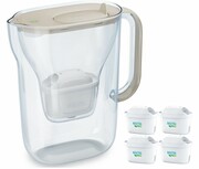 Brita Dzbanek filtrujący Style Essential 2.4l + 4 wkłady, piaskowy HKBRYFWSTYESPI4