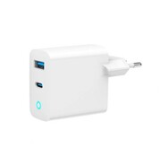 Gembird Ładowarka USB-A/C GaN LED 30W PD QC3.0 biała AZGEMUL00000032