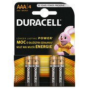 Duracell Basic AAA/LR03 4szt kartonik AZDURUB3LR03001