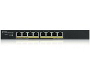 Zyxel Przełącznik zarządzalny GS1915-8EP PoE Smart 60W 802.3at desktop hybrid mode Switch NUZYXSZ8P000010