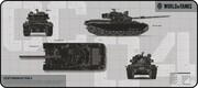 YENKEE Podkładka pod mysz DEFENDER WT90 - wersja limitowana WORLD OF TANKS AMYENFYPMWT90DE
