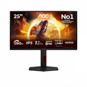 AOC Monitor 24.5 cala 25G4ZR Fast IPS 260Hz HDMIx2 DP Pivot UPAOC024XS00096