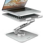AXAGON Podstawa do laptopów aluminiowa STND-LR 10-17.3 cala regulowane kąty nachylenia, obrót o 360 stopni, Szara AMAXNADSTNDLR01