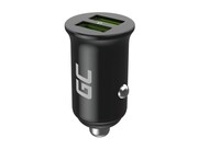 Green Cell Ładowarka samochodowa GC PowerRide Nano36 36W 6A 2x USB-A ASGCELXCADM36AA