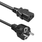 Qoltec Kabel zasilający SCHUKO CEE 7/7 (E/F) | IEC C13 | 3x1.0mm2 | Czysta miedź Cu | 3m AKQOLU000054627