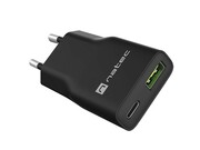 Natec Ładowarka sieciowa slim RiberaGAN 1xUSBC+1xUSB-A 20W AZNATUL00000027