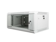 Lanberg Szafa instalacyjna wisząca 19 cali 4U 600X450mm szara (drzwi szklane) NULAGR4U0000002