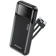AWEI Powerbank PA-91 22,5W PD 10000mAh kable wbudowane AZAWEUAPAWE0305