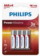 Philips Baterie Power Alkaline AAA 4 szt. blister AZPHIUB3LR03P4B