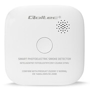 Qoltec Bezprzewodowy czujnik dymu z baterią | alarm 85dB | LED SHQOLCZ00052653