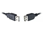 Gembird Przedluzacz USB 2.0 typu AM-AF 1.8m czarny AKGEM001910