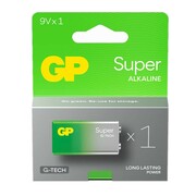 GP Battery Bateria alkaliczna 6LR61 9V GP SUPER 1szt. (G-TECH) AZGPBUB90000003