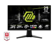 MSI Monitor MAG 255XF 24.5 cala/LED/FHD/Flat/300Hz/Black UPMSI025XSMGF00
