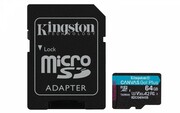 Kingston microSD Canvas Go Plus 64GB 170/70MB/S U3 SDCG3/64GB
