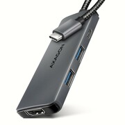 AXAGON HMC-5H8K Wieloportowy hub USB 5in1, 5Gbps, 2x USB-A, 1x USB-C, HDMI 8K/30Hz, PD 100W, 15cm USB-C kabel NUAXNUS4PHM5H8K