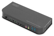 Digitus Przełącznik KVM 2 portowy DisplayPort do HDMI 2x1 4K 60Hz 2xUSB audio NUASSKV2P000001