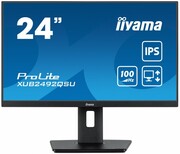 IIYAMA Monitor 23.8 cala ProLite XUB2492QSU-B1 IPS,QHD,USB-C,100Hz,3xUSB(3.2),HDMI,DP 300cd/m2,FreeSync,2x2W,HAS(150mm),PIVOT UPIIY024XS92QB1