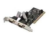 Digitus Karta rozszerzeń/Kontroler RS232 PCI, 2xDB9, Low Profile, Chipset: MCS9865 AMASSKP00000003