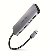 AXAGON HMC-HCR3A Wieloportowy hub 3x USB-A + HDMI + SD/microSD, USB-C 3.2 Gen1, 20cm USB-C kabel AIAXNAHMCHCR3A0