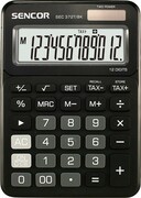 Sencor Kalkulator biurkowy SEC 372BK duży 12 cyfrowy wyświetlacz LCD ARSECKKSEC372BK