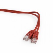 Gembird Patch cord kat.5e osłonka zalewana 0.25M czerwony AKGEMKSP5025005