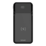 Savio Powerbank bezprzewodowy 10000 mAh, BA-09 AZSAOUAPSB9