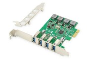 Digitus Karta rozszerzeń (Kontroler) USB 3.0 PCI Express 4xUSB 3.0 Low Profile Chipset: VL805 AMASSKP00000014