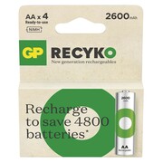 GP Battery Akumulatorki R6/AA Ni-MH 2600mAh blister 4szt. GP RECYKO AZGPBUA60000006