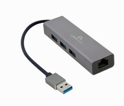 Gembird Adapter USB-AM to LAN GbE Hub 3xUSB 3.0 NUGEMUS4P000019