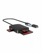 IcyBox Czytnik Kart CF,TF,SD,microSD, Type-C+A, IB-CR302-CU3 AMICYCU00000009