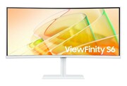 Samsung Monitor 34 cale ViewFinity S65CT VA 3440x1440 UWQHD 21:9 1xHDMI 1xDP 2xTB 4.0(90W/15W) 3xUSB 3.0 LAN 5ms 100Hz HAS głośniki zakrzywiony biały UPSAM034XSC650T