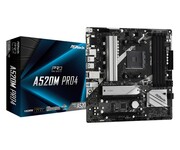ASRock Płyta główna A520M Pro4 AM4 4DDR4 HDMI/DP/VGA M.2 mATX KBASRAA7A520U00