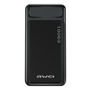AWEI Powerbank 10000mAh P5K 2xUSB 2,1A Czarny AZAWEUAPAWE0183