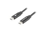 Lanberg Kabel USB-C M/M 2.0 CA-CMCM-40CU-0018-BK Czarny 1.8m AKLAGKU00000102