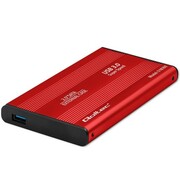 Qoltec Obudowa na dysk HDD/SSD 2.5 cala SATA3 | USB 3.0 | Czerwona AMQOLAD00051860