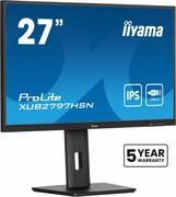 IIYAMA Monitor 27 cali XUB2797HSN-B2 IPS,FHD,USB-C Dock,HAS,300cd /5y/ UPIIY027XSHSNB2