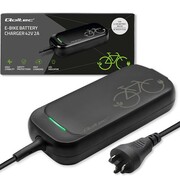 Qoltec Ładowarka Pro do roweru Bosch 36V | 42V | 2A | Bosch plug | wodoodporna + kabel zasilający AZQOLLA00050762