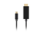 Lanberg Kabel USB-C(M)->HDMI(M) 4K 60HZ czarny AKLAGKU00000122