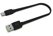 Green Cell Kabel GCmatte USB - USB-C 25 cm, płaski AKGCETU00000009