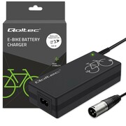 Qoltec Ładowarka do roweru elektrycznego 36V | 42V | 2A | 3P XLR-18mm + kabel zasilający AZQOLLA00052615