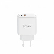 Savio Ładowarka sieciowa USB Quick Charge, Power Delivery 3.0, 30W, LA-06 AZSAOLSSAVILA06